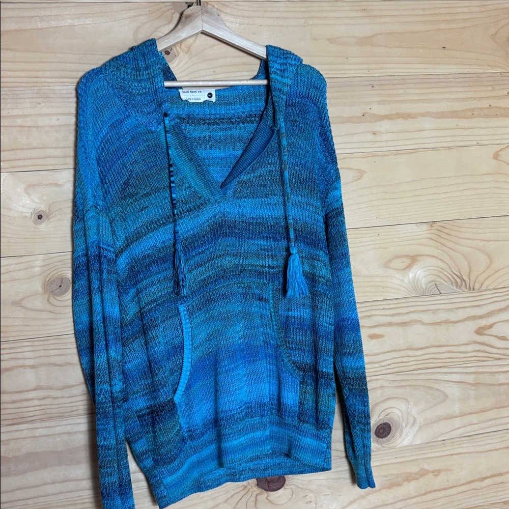 Back Beat‎ Co. Blue V-Neck Sweater - Picture 2 of 11